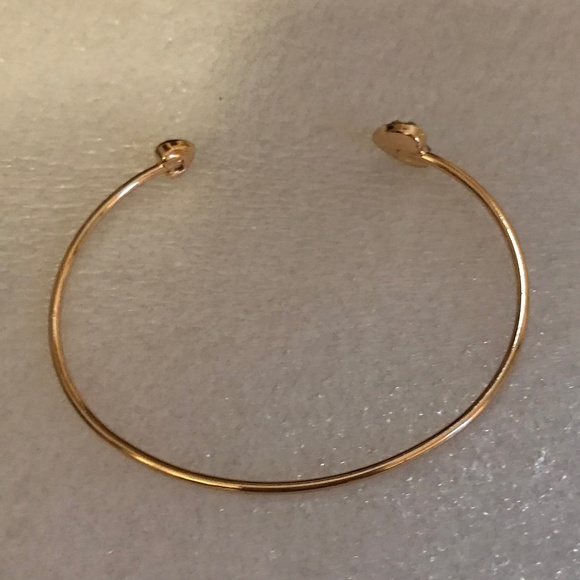 2 for $12 Adjustable Love Heart Silver and Gold-tone Bangle Bracelet - Picture 5 of 12